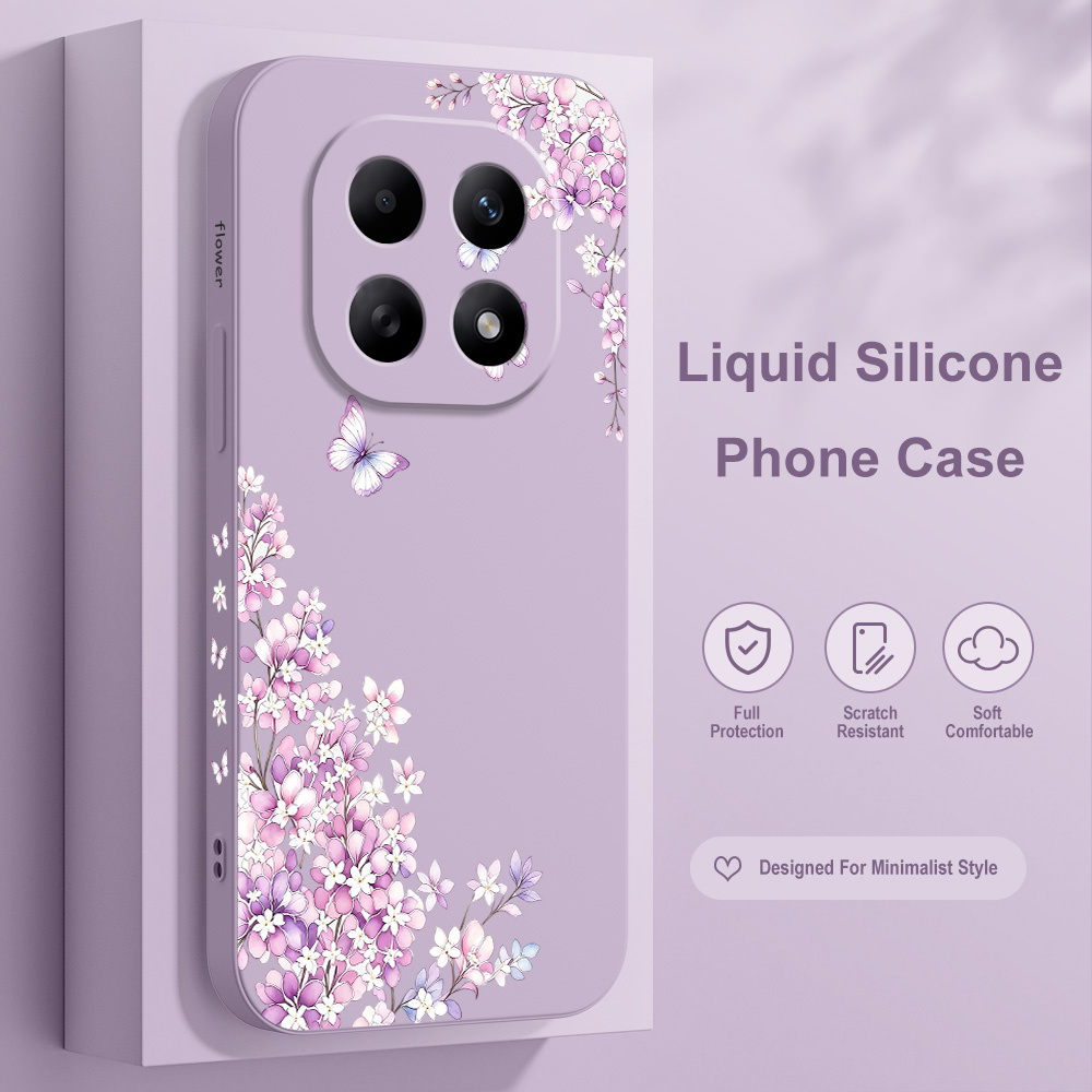 Violet Floral Phone Case For X - đánh giá và giá Phone Cases Xiaomi 15
