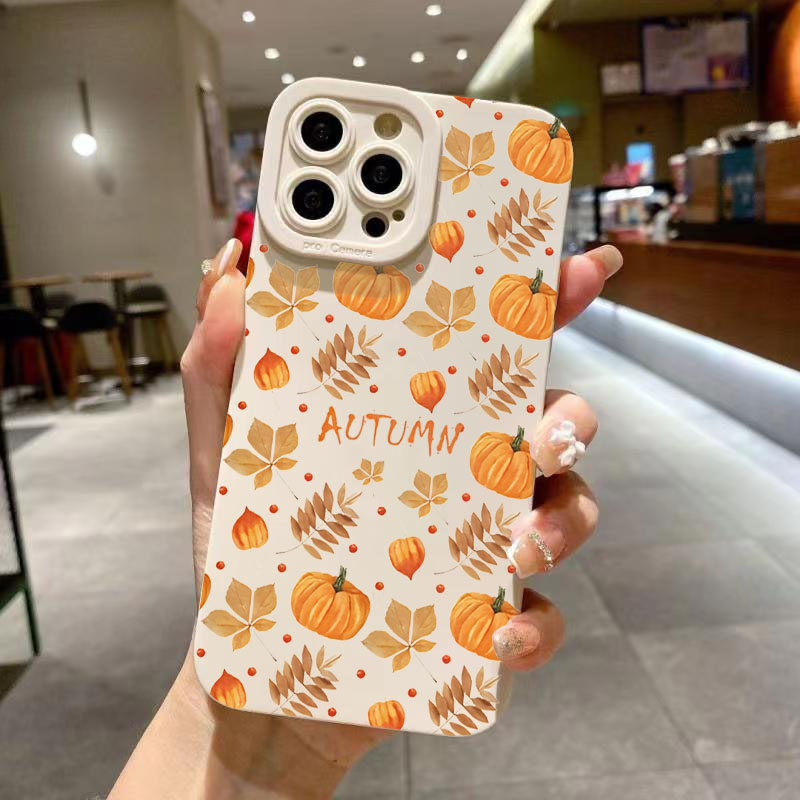 Autumn Maple Leaves Pumpkin Pa - đánh giá và giá Phone Cases Xiaomi 15