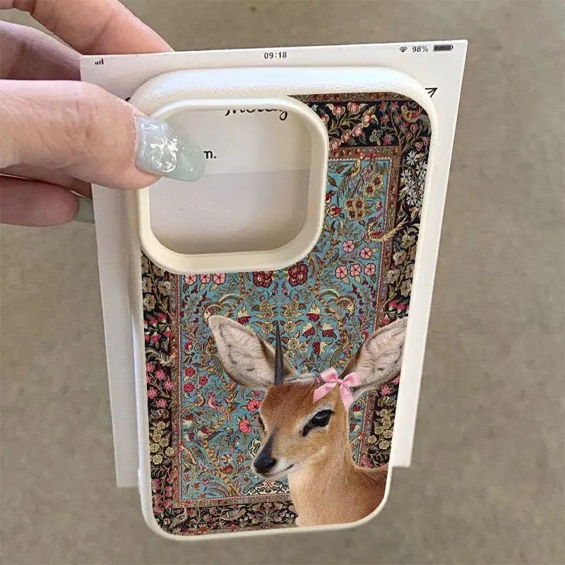 Vintage Deer Lichee Silicone P - đánh giá và giá Phone Cases Xiaomi 15