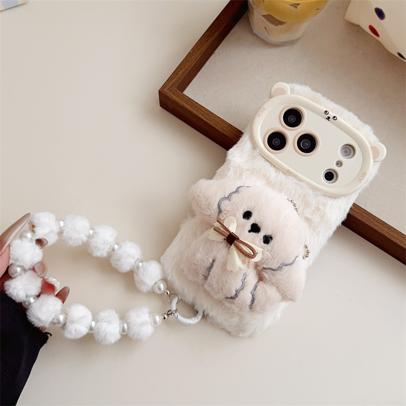 3D Cartoon Bowknot Puppy Warm  - đánh giá và giá Phone Cases Iphone 13