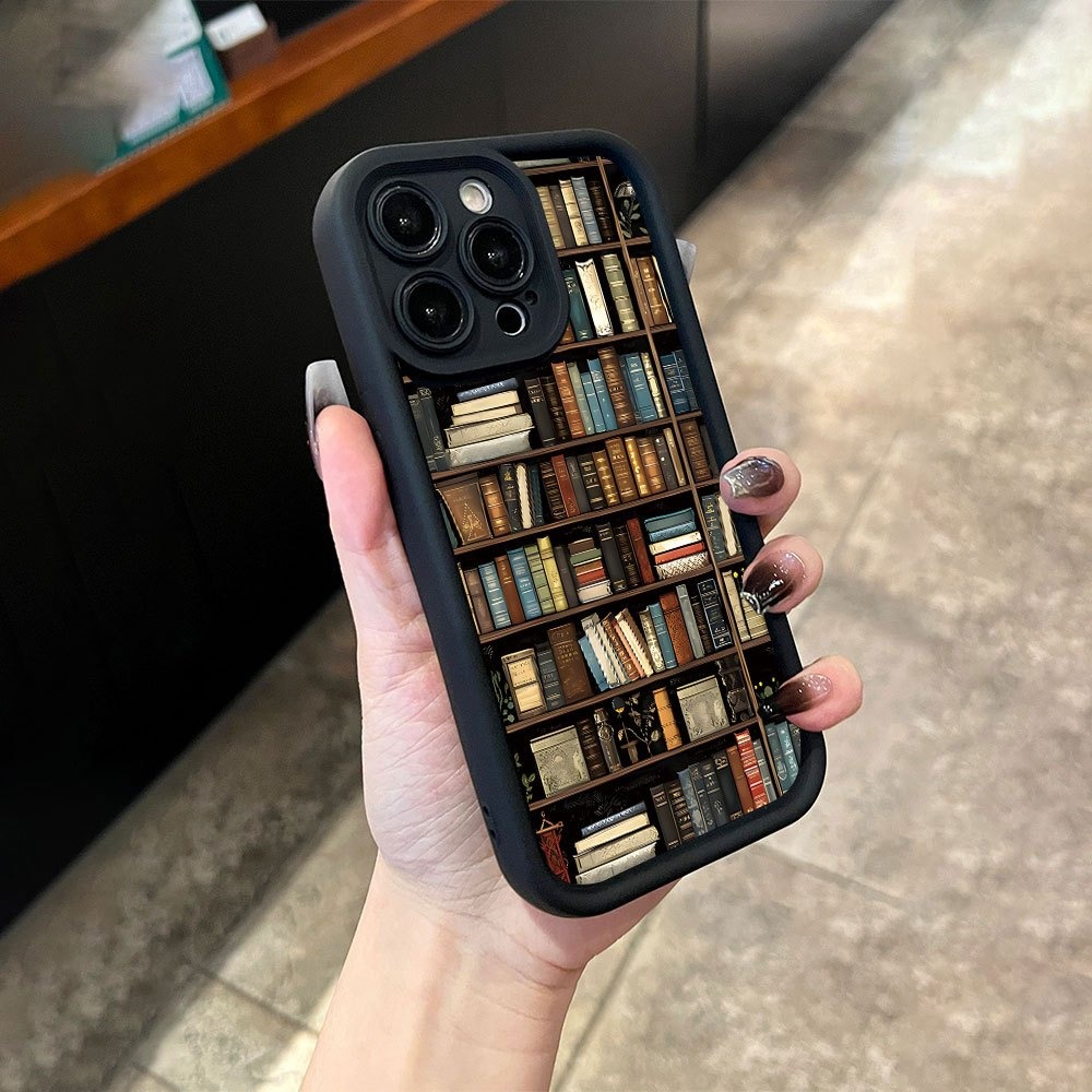 Book Shelf Creative Pattern Ph - đánh giá và giá Phone Cases Xr Iphone