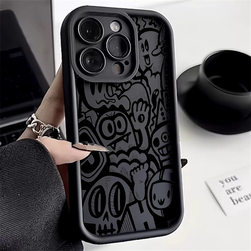 Black Graffiti Phone Case For  - đánh giá và giá Phone Cases Xr Iphone