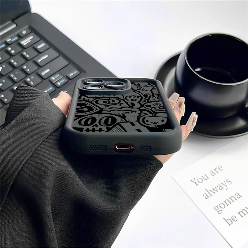 Black Graffiti Phone Case For  - đánh giá và giá Phone Cases Xr Iphone