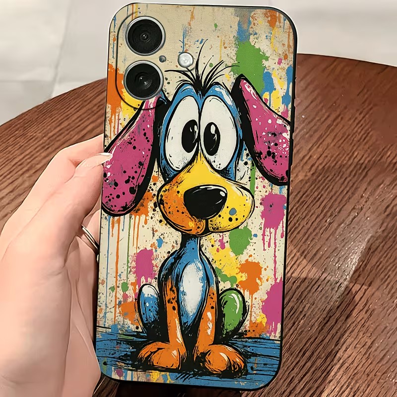 Graffiti Colored Puppy TPU Pho - đánh giá và giá Phone Cases Xr Iphone