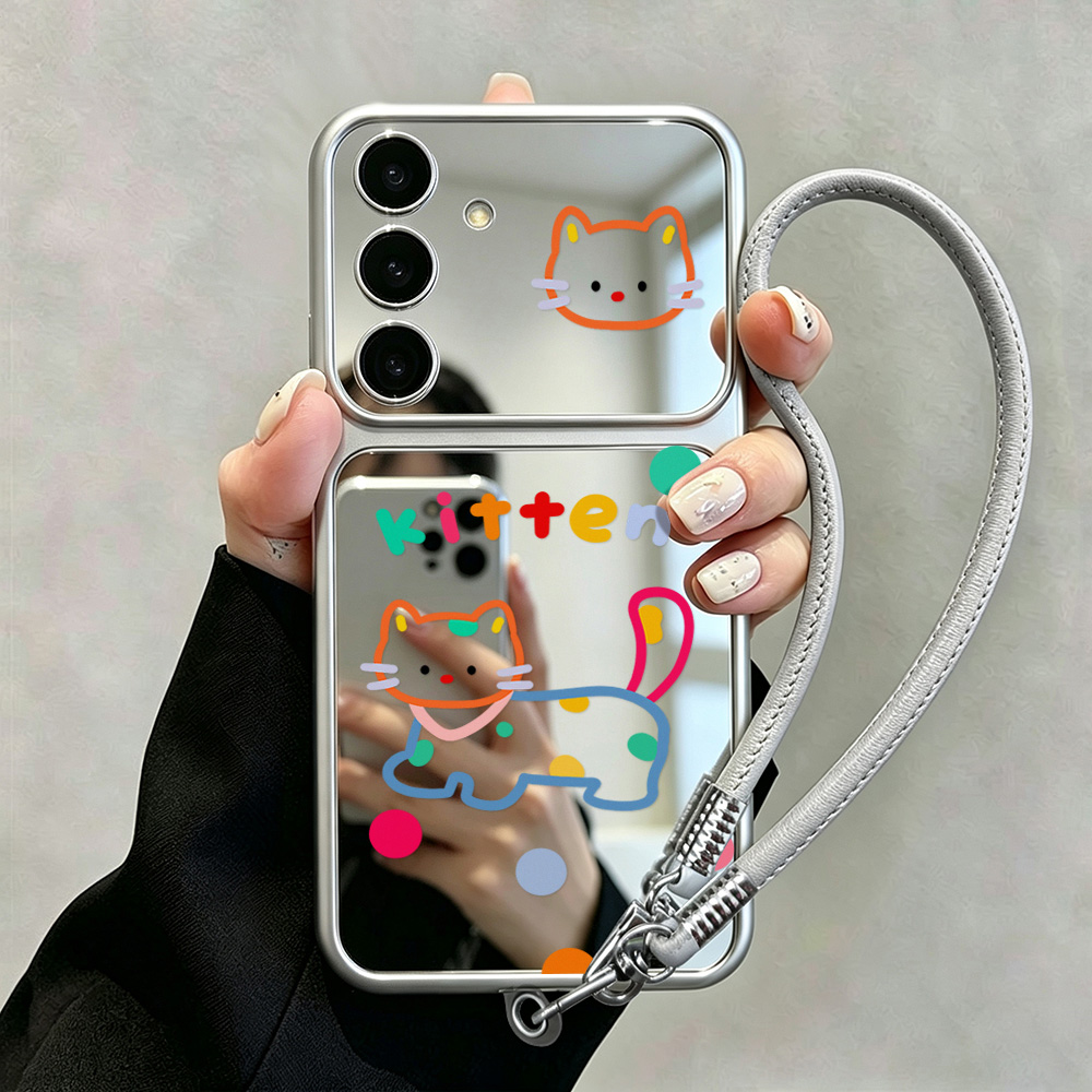 Cute Cat Mirror Case with Phon - đánh giá và giá Phone Cases Galaxy A16 5G