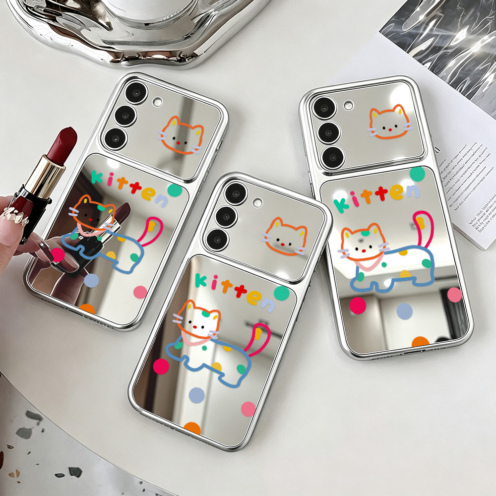 Cute Cat Mirror Case with Phon - đánh giá và giá Phone Cases Galaxy A16 5G
