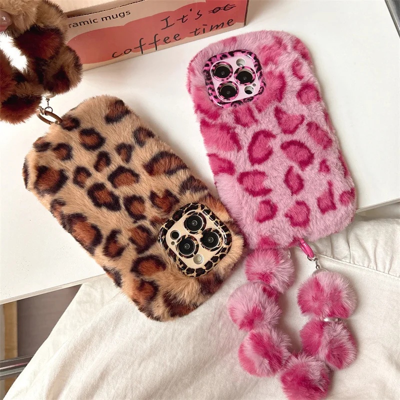 Fashion Leopard Furry Plush Le - đánh giá và giá Phone Cases Iphone 13