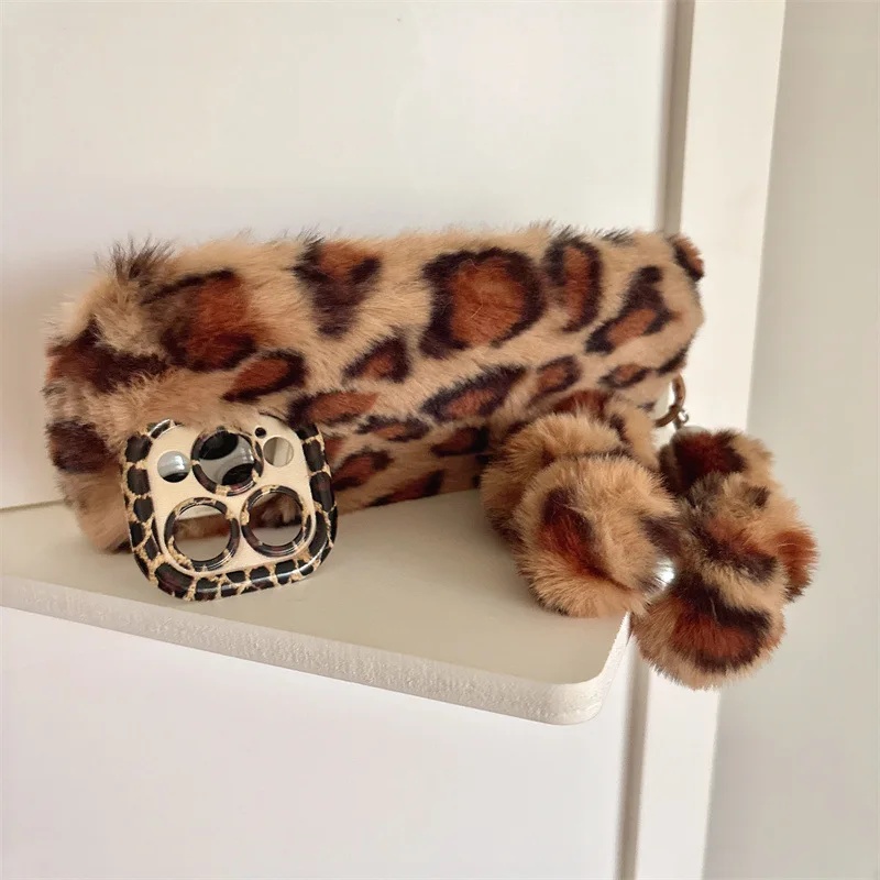 Fashion Leopard Furry Plush Le - đánh giá và giá Phone Cases Iphone 13